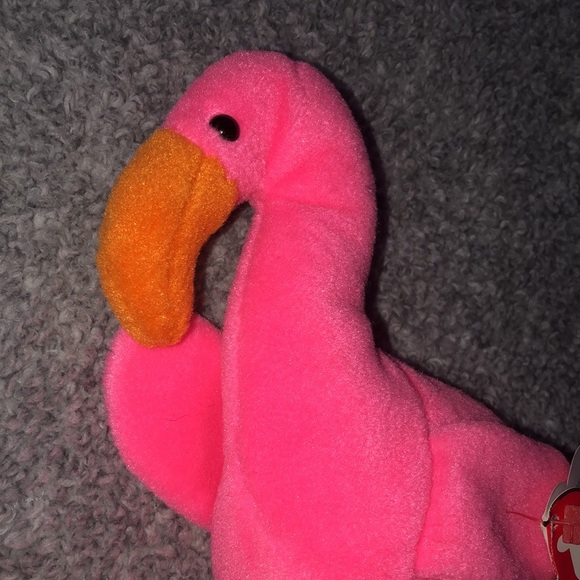 3 PACK: “Pinky The Flamingo” Collectible Beanie Babies - Picture 13 of 16